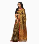Grand Collection Tissue Handloom Saree With Running Blouse - Image 2
