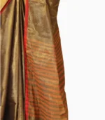 Grand Collection Tissue Handloom Saree With Running Blouse - Image 3