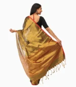 Grand Collection Tissue Handloom Saree With Running Blouse - Image 6