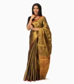 Grand Collection Tissue Handloom Saree With Running Blouse - Image 4