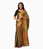 Grand Collection Tissue Handloom Saree With Running Blouse - Image 5