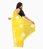 Hastkala Handpainted Mulmul Saree With Running Blouse - Image 7