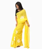 Hastkala Handpainted Mulmul Saree With Running Blouse - Image 2